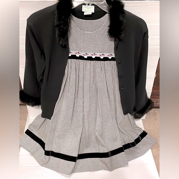 Girls Holiday Dress / Snowman w/Velvet Dress Girl Size 4 Christmas / Holiday - Picture 15 of 15